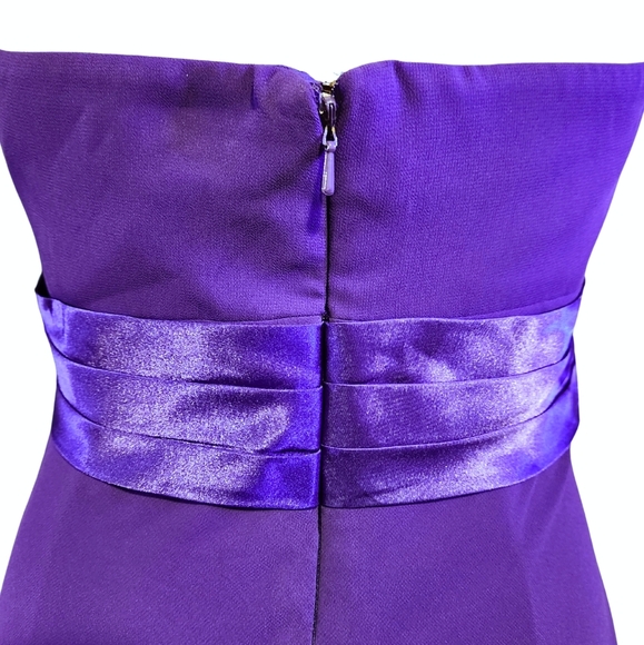 Patra Purple Blue Halter Evening Dress - Picture 10 of 12